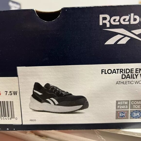 Reebok Floatride Energy Womens Work Sneaker Black Size 7.5Wide